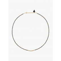 Mon Precieux Gem - Collar de piedras naturales - Talla única - Gris