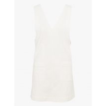 La Fee Maraboutee - Korte jurk met v-hals katoenblend - 36 Maat - Wit