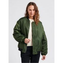 Object - Oversized jack met teddykraag - S/M Maat - Groen