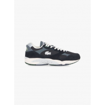 Lacoste - Niedrige sneaker aus leder-mix - Größe 10 - Schwarz