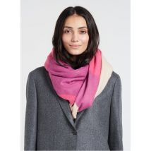 Pieces - Gebreide sjaal met grafisch patroon - Een Maat - Beige