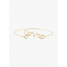 Au Printemps Paris - Golden steel bracelet - One Size - Golden