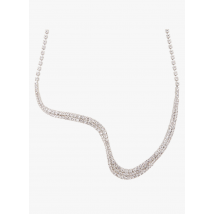 Helene Zubeldia - Asymmetrische halskette mit kristallen - Einheitsgröße - Weiß