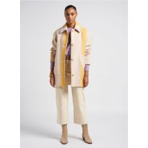 Sessun - Manteau col classique droit en laine - Taille XS - Jaune