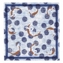 Tara Jarmon - Pañuelo de seda estampado - Talla única - Azul