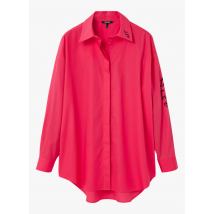 Desigual - Oversized overhemd van katoen met klassieke kraag - S/M Maat - Rood