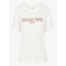 Banana Moon - Gerades t-shirt mit rundhalsausschnitt aus baumwolle - Größe S - Weiß
