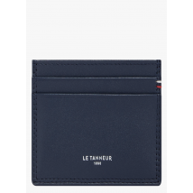 Le Tanneur - Porte-cartes en cuir de vachette lisse - Taille Unique - Bleu