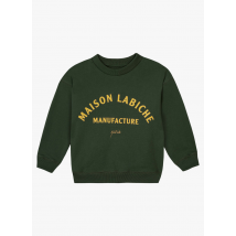 Maison Labiche - Rundhals-sweatshirt aus bio-baumwolle mit stickerei - Größe 10A - Khaki