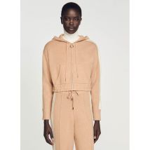Sandro - Korte sweater met capuchon - 3 Maat - Bruin