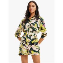 Desigual - Robe chemise imprimée - Taille XS - Blanc
