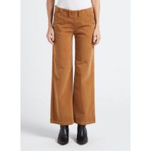 Emile Et Ida - Gerade geschnittene baumwollhose in samt-optik - Größe M - Braun