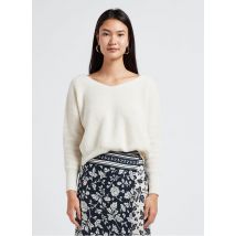 Ba&sh - Gilet court Col V en coton mélangé - Taille 2 - Beige
