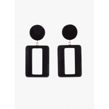 Feeka - Boucles d'oreilles pendantes percées - Taille Unique - Noir