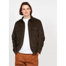 Editions 102 - Overshirt van corduroy met klassieke kraag - XL Maat - Kakigroen