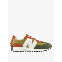 New Balance - Zapatillas bajas en dos materiales con cordones - Talla 33,5 - Beige
