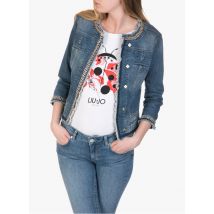 Liu Jo - Veste courte en jean à chaîne - Taille 42 - Jean Délavé