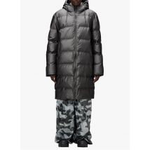 Rains - Gewatteerd donsjack met capuchon - M Maat - Grijs