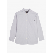 Dockers - Camisa slim fit de algodón con cuello americano - Talla 2XL - Gris