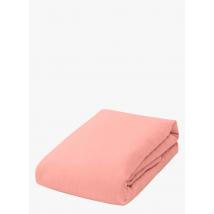 Most - Drap housse en lin - 180x200 cm Maat - Roze
