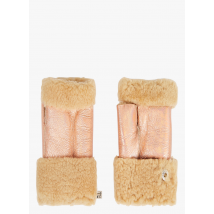 Toasties - Glanzende - vingerloze handschoenen van schapenvacht - S Maat - Multikleurig