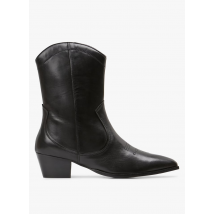 Mkt - Lederstiefeletten - Größe 36 - Schwarz