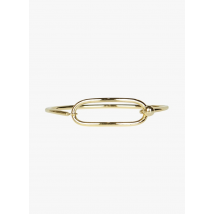 Feeka - Pulsera redonda abierta con anilla - Talla única - Dorado