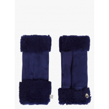 Toasties - Vingerloze handschoenen van schapenvacht - S Maat - Blauw