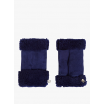 Toasties - Vingerloze handschoenen van schapenvacht - S Maat - Blauw