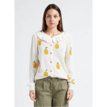 Emile Et Ida - Vest met ronde hals wolblend - S Maat - Wit