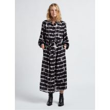 Please - Soepelvallende - rechte overhemdjurk - M Maat - Zwart