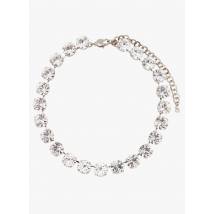 Helene Zubeldia - Korte ketting met kristallen - Een Maat - Wit