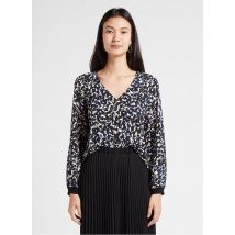 I Code - Top met v-hals en print - XL Maat - Zwart