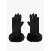 Saison 1865 - Handschoenen met imitatiebont - Een Maat - Bruin