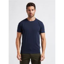 Selected - Regular-fit t-shirt met ronde hals biokatoenblend - 2XL Maat - Blauw