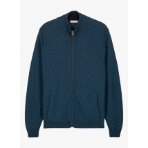 Harris Wilson - Cárdigan recto de lana con cuello alto - Talla XL - Azul