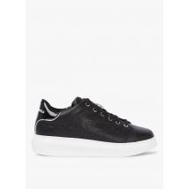 Karl Lagerfeld - Lage - leren sneakers - 38 Maat - Zwart