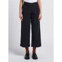 Sessun - Pantalón ancho de mezcla de algodón - Talla 36 - Negro
