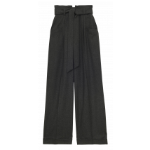 Tara Jarmon - Wijde broek wolblend - 36 Maat - Grijs