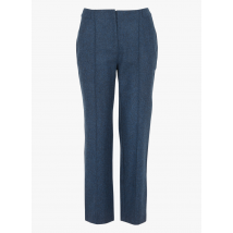 Ekyog - Pantalon droit en laine mélangée - Taille 36 - Bleu