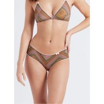 Momoni - Braguita estampada con hilos metálicos - Talla XS/S - Beige