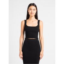 Iro - Top de mezcla de lana con cuello cuadrado - Talla XS - Negro