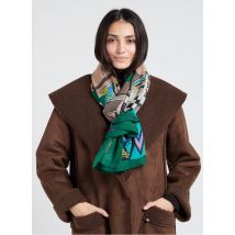 Inoui Editions - Bufanda de mezcla de lana estampada - Talla única - Verde
