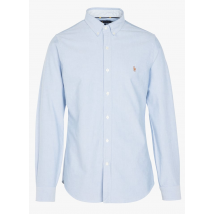 Polo Ralph Lauren - Katoenen hemd met klassieke kraag en borduursel - L Maat - Blauw