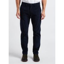 Selected - Rechte broek van velours biokatoenblend - 33/34 Maat - Blauw