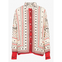 Mkt - Weite bluse mit klassischem kragen - Größe 36 - Weiß