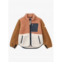 Liewood - Chaqueta recta con cuello alto de borreguito - Talla 7A - Rosa