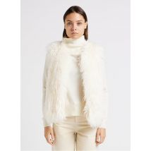 Max&co. - Ruimvallend vest met ronde hals - 36 Maat - Wit
