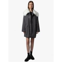 Zadig&voltaire - Katoenen parka met reverskraag - M Maat - Grijs