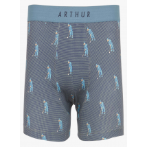 Arthur - Boxer estampado de algodón elástico - Talla M - Azul